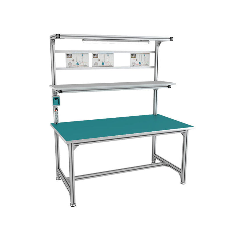 Factory Wholesale Esd Assembly Line Workbench Laboratory Work Benches Aluminium Profile Workstation